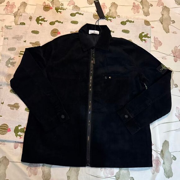 Stone Island Black Corduroy Jacket - Picture 1 of 7